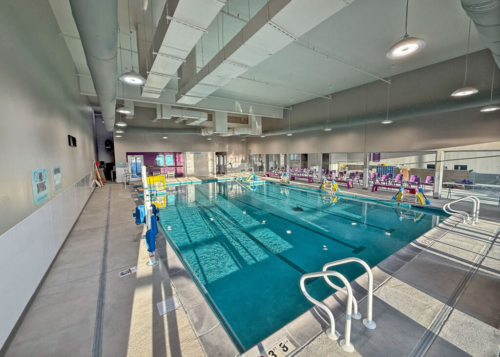 Emler Swim School buildout at Spring Mill Station in Westfield, Indiana by KennMar Construction